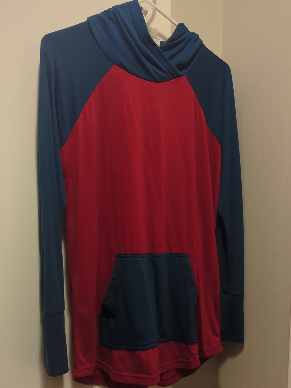 Blue and Red Lularoe Hoodie